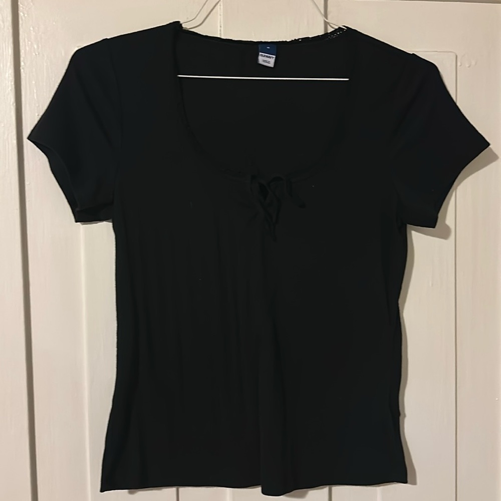 Black babydoll tee